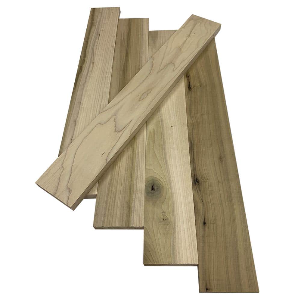 Swaner Hardwood 1 in. x 4 in. x 8 ft. Poplar S4S Board (5-Pack) (1)