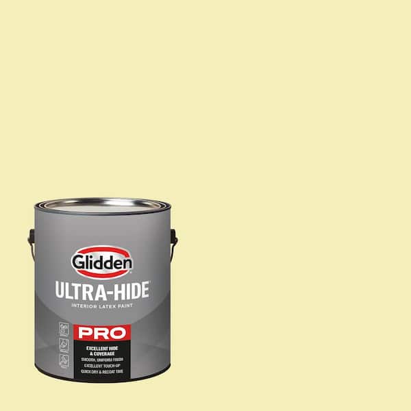 Glidden Ultra-Hide 1 Gal. PPG1213-3 Butter Ultra Flat Interior Paint (2)