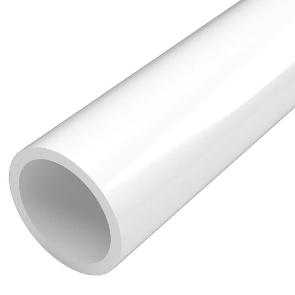 Formufit 2 in. x 5 ft. Furniture Grade Schedule 40 PVC Pipe in White (2-Pack) (3)