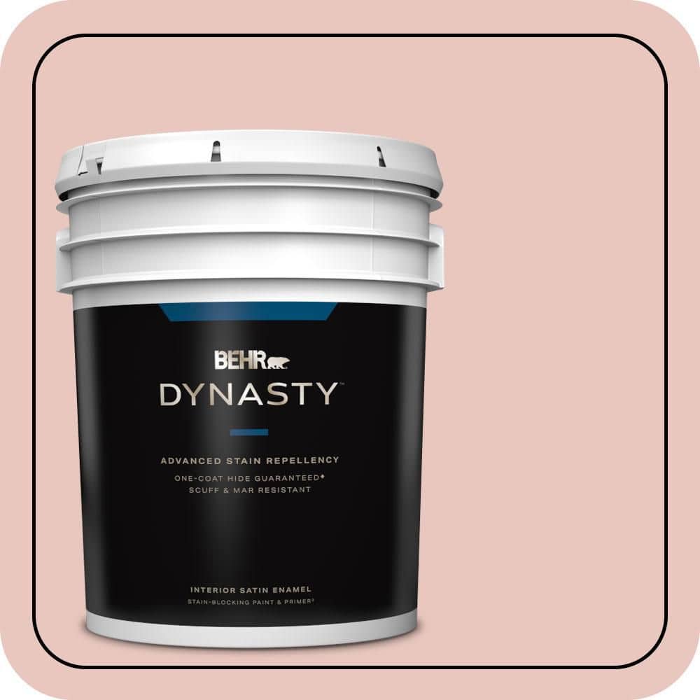 BEHR DYNASTY 5 gal. #S160-1 Iced Cherry Satin Enamel Interior Stain-Blocking Paint & Primer