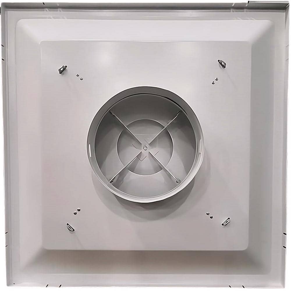 Venti Air 24 in. x 24 in. T-Bar Drop ceiling Lay in Supply diffuser with round 10 in collar/neck (2)