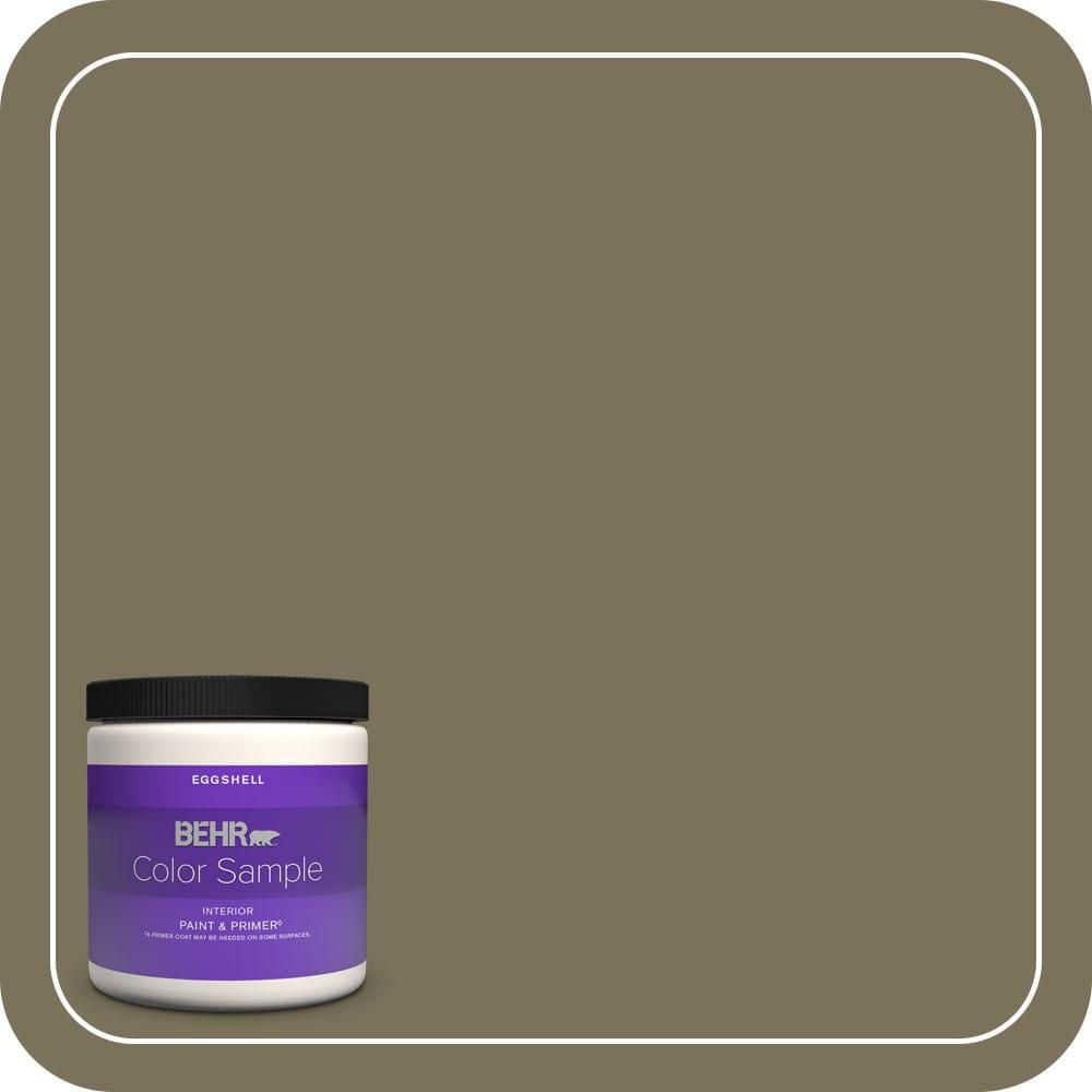 BEHR PREMIUM PLUS #380F-7 Crocodile Enamel & Primer Color Sample (1)