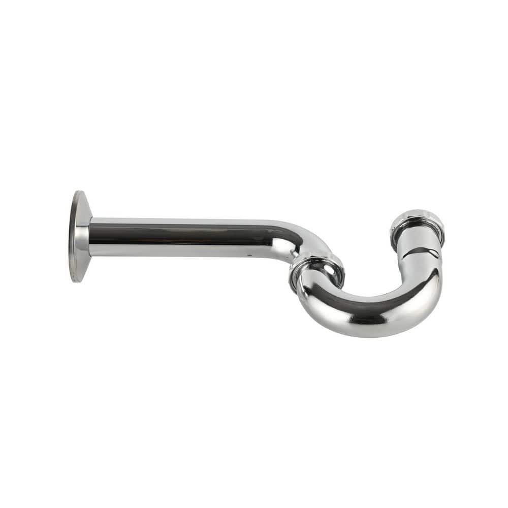 Everbilt 1-1/4 in. Brass P- Trap Without Cleanout, 17-Gauge, Chrome (3)
