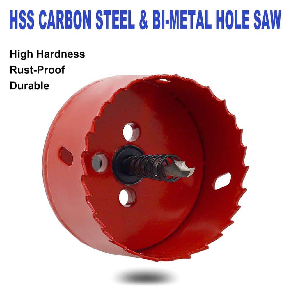 Unbranded 71mm Heavy Duty Bi-Metal Hole Saw Bit for Cornhole Boards Drywall Wood Plastic Fiberboard Soft Metal (2)