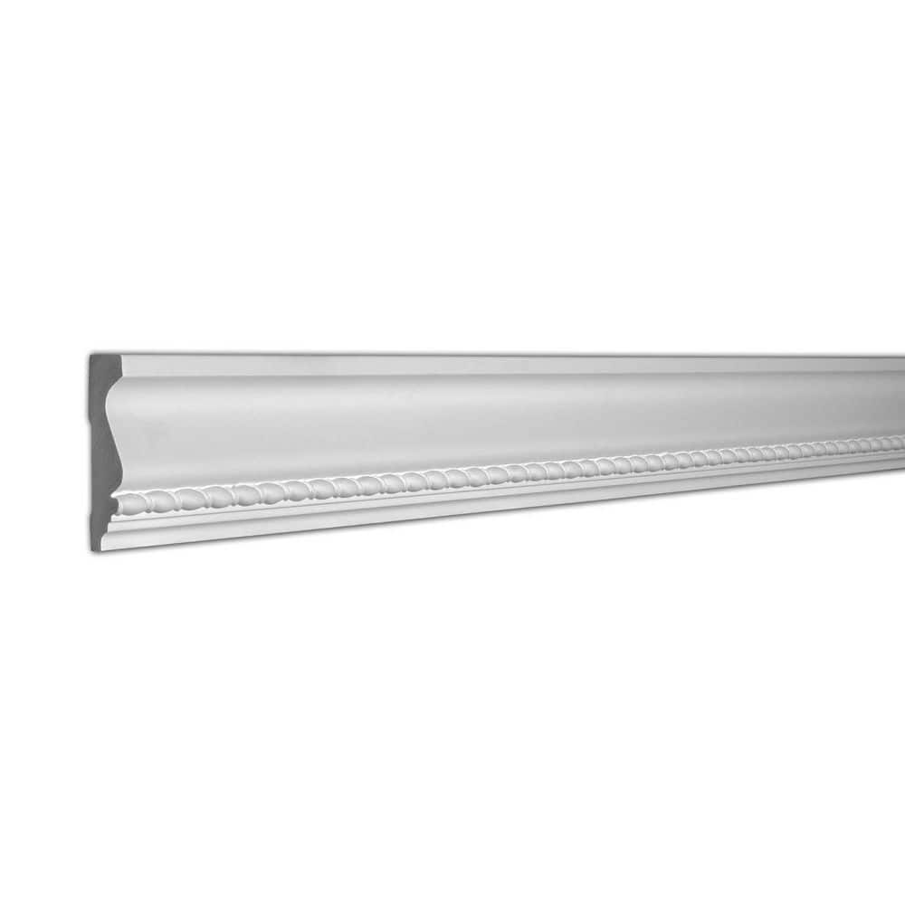 American Pro Decor 7/8 in. x 3-5/8 in. x 96 in. Ribbon Rope Polyurethane Panel Moulding Pro Pack 32 LF (4-Pack)