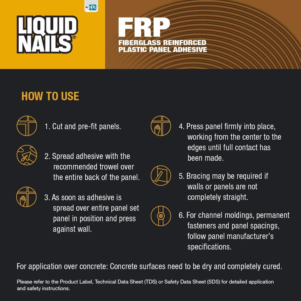 Liquid Nails 3.5 gal. Fiberglass Reinforced Panel (FRP) Low VOC Adhesive (3)