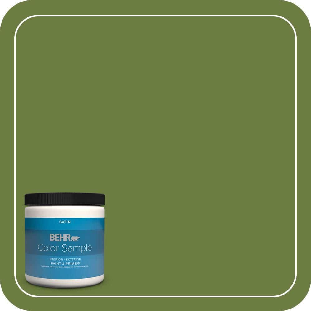 BEHR PREMIUM PLUS #M350-7 Healing Plant Flat Low Odor & Primer (1)
