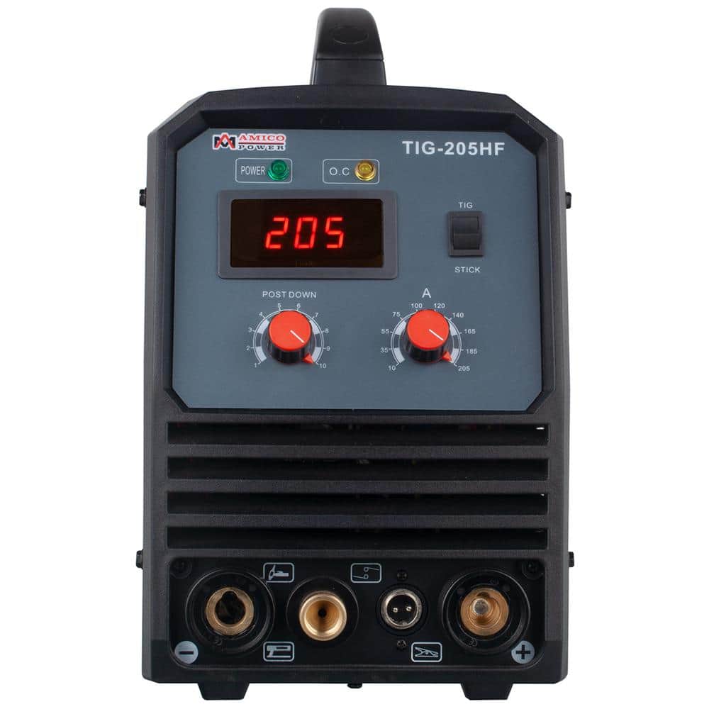 AM AMICO ELECTRIC 205 Amp TIG Stick Arc DC Inverter Welder with 95-Volt to 260-Volt Wide Voltage Welding, 80% Duty Cycle (3)