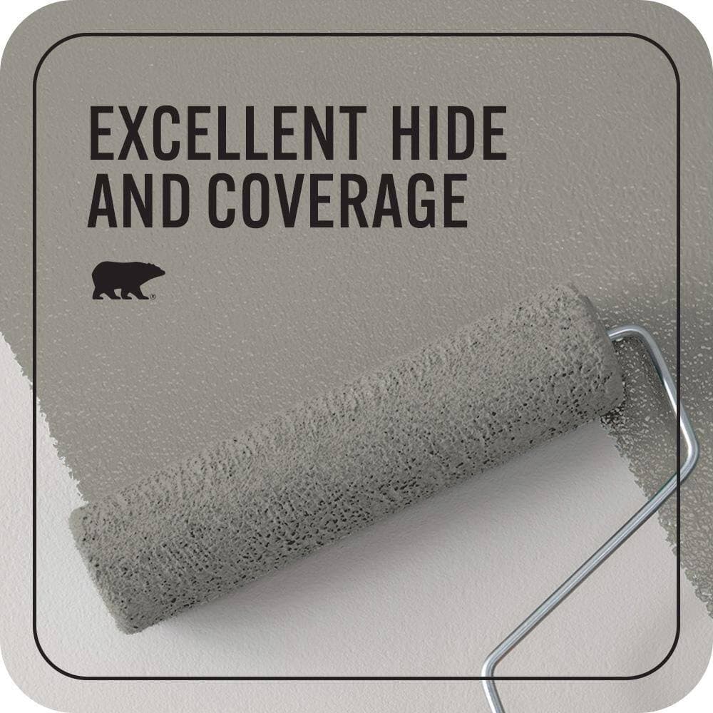 BEHR PREMIUM PLUS #N360-4 Battleship Gray Flat EcoMix Plant-Based & Primer (2)