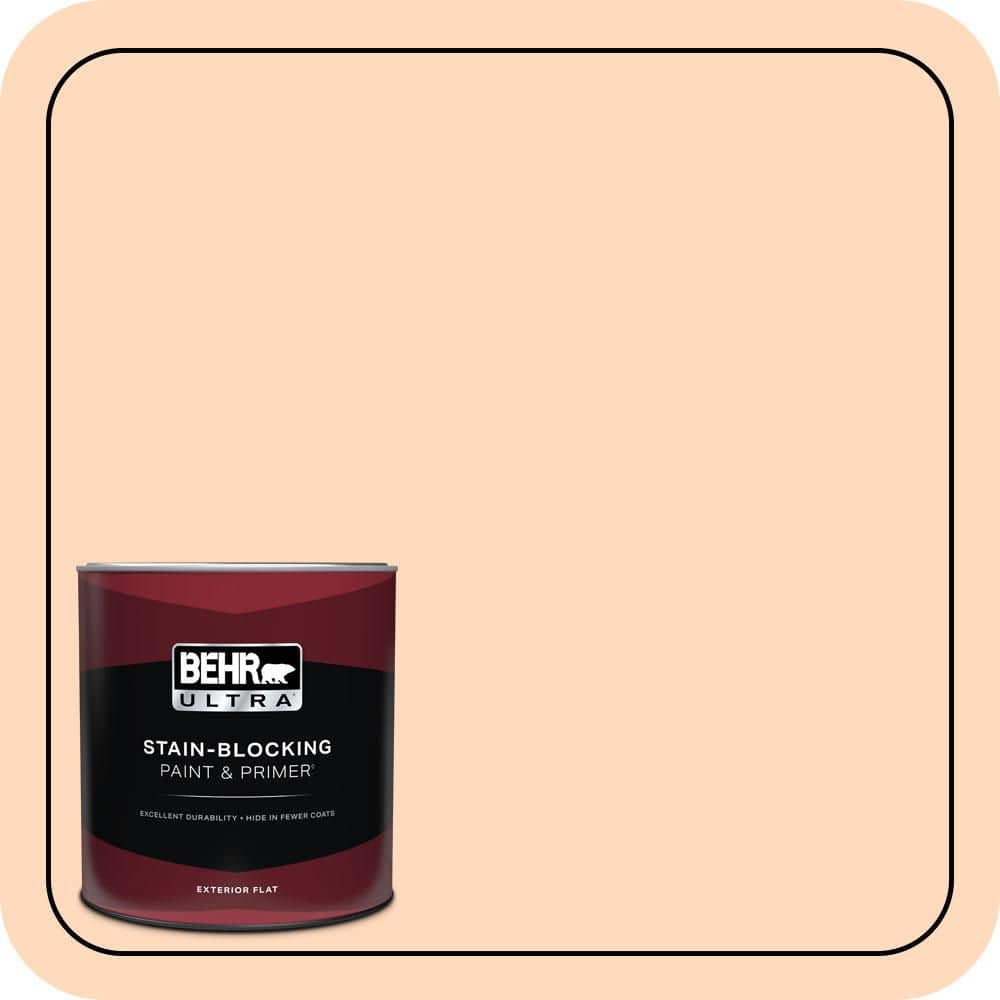 BEHR ULTRA 1 qt. #P210-2 Citrus Delight Flat Exterior Paint & Primer