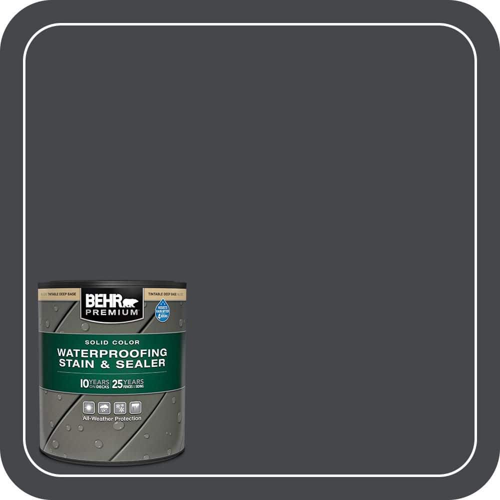 BEHR PREMIUM 1 qt. #PPU26-23A Dark Secret Solid Color Waterproofing Exterior Wood Stain and Sealer (1)
