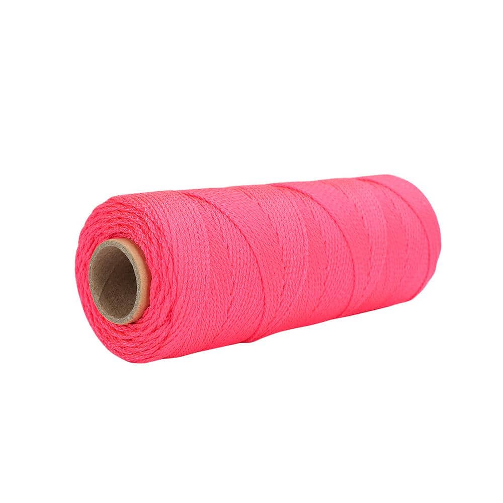 Anvil 500 ft. Florescent Pink Braided Nylon Mason's Line (4)