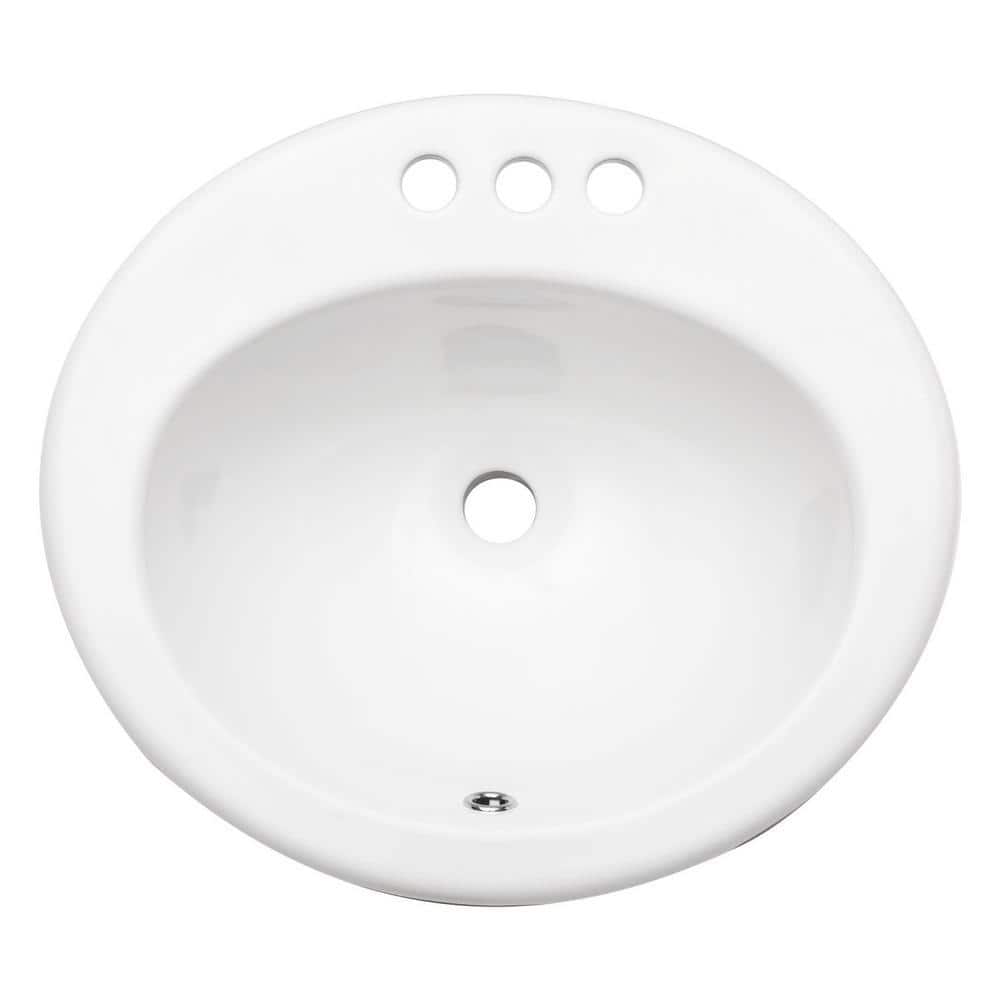 Miscool Anky 20 in. W Undermount Bathroom Sink in White Ceramic