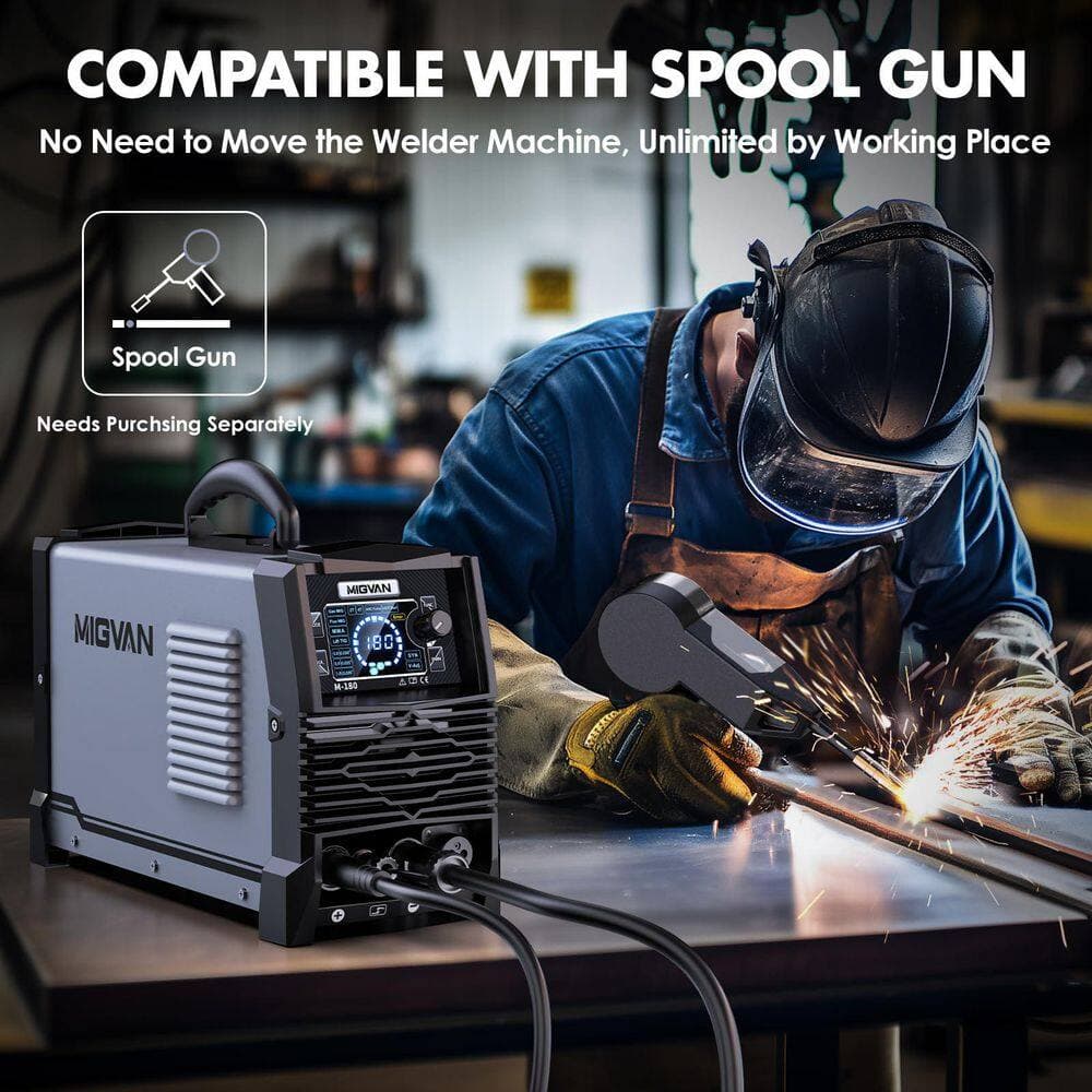 MYWISH 180 Amp 110V/220V 5-in-1 Synergic Electric Multi-Process Welder with 2T/4T Control (3)