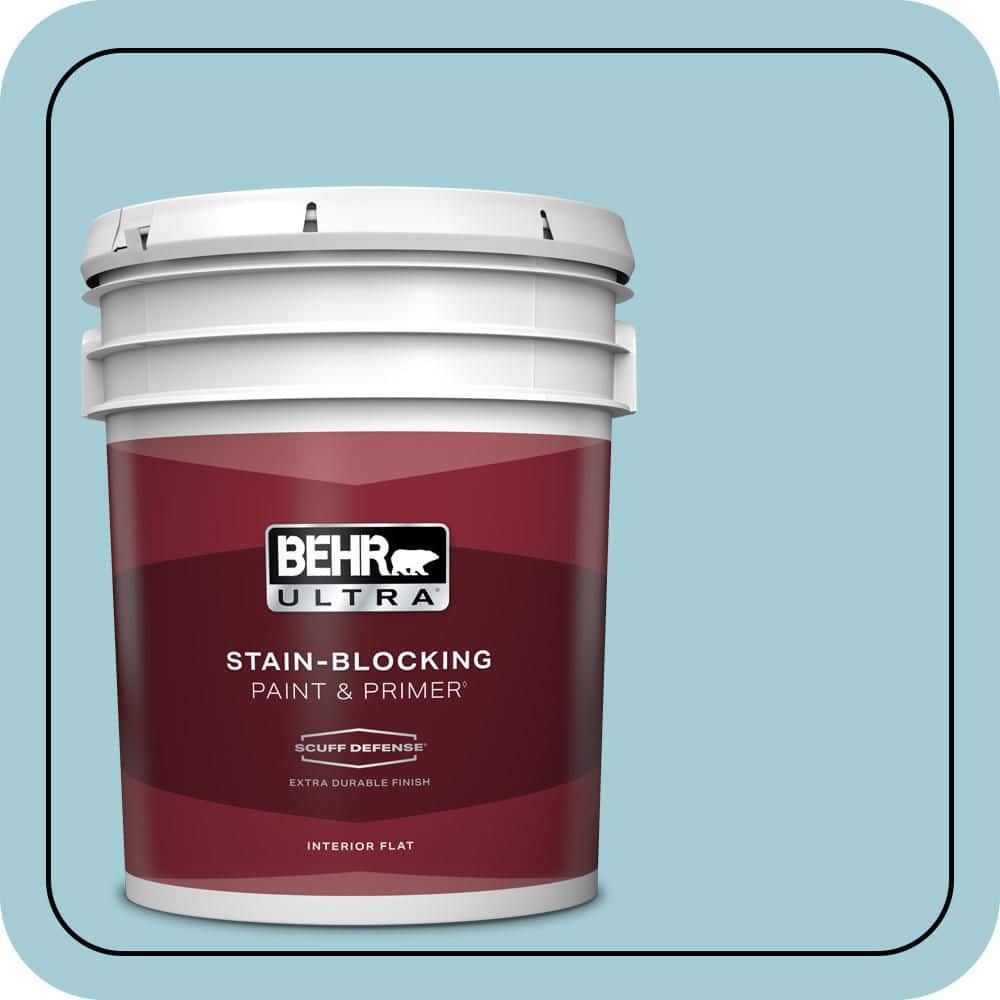 BEHR ULTRA 5 gal. #S460-2 Drip Extra Durable Flat Interior Paint & Primer