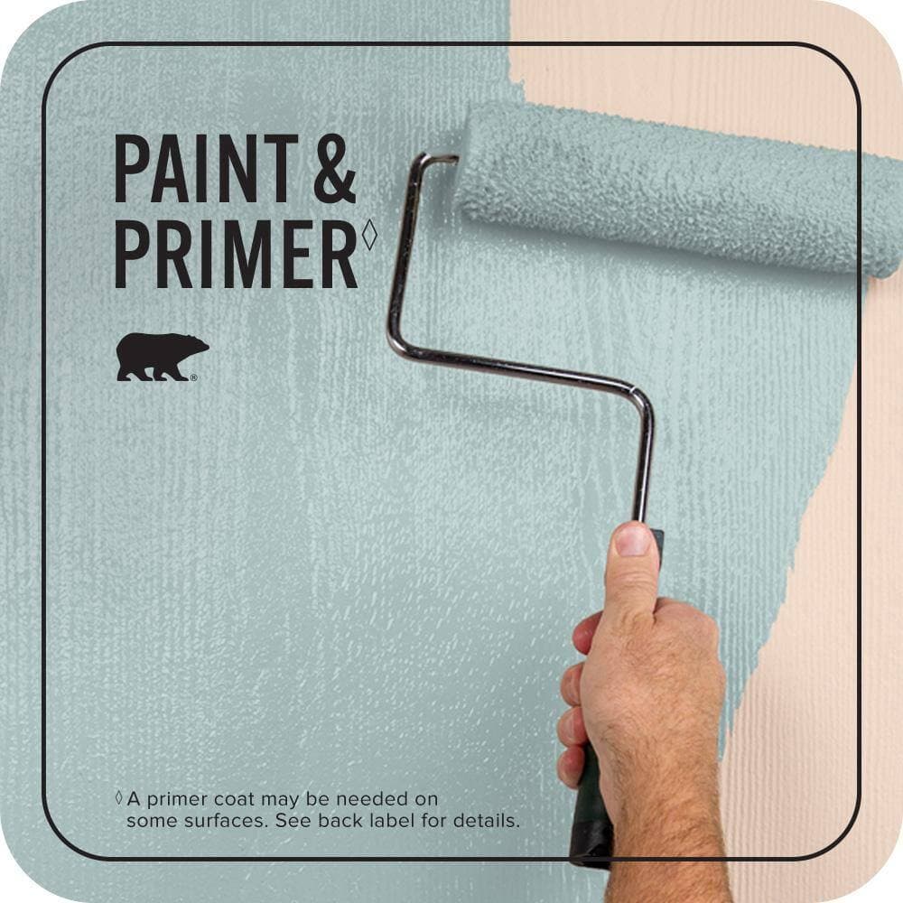 BEHR PREMIUM PLUS 1 gal. #PPU13-15 Clear Pond Flat Exterior Paint & Primer (3)