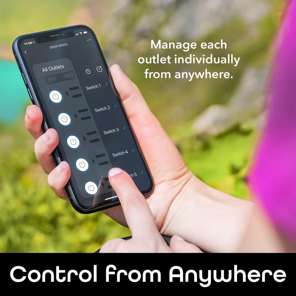 Geeni Surge 6-Outlet Smart Wi-Fi Surge Protector (3)
