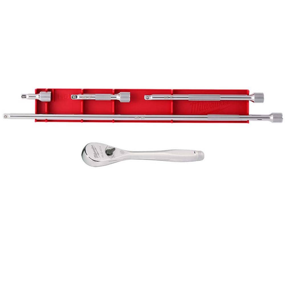 Milwaukee . Drive Ratchet with . Drive Extension Set (5-Piece)