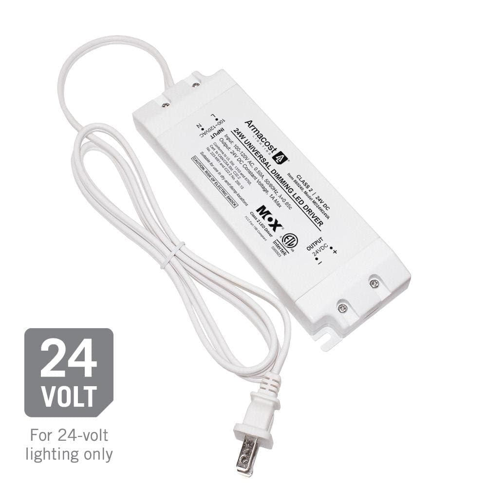 Armacost Lighting 24-Watt Universal Dimming LED Transformer Driver, 24-Volt DC (3)