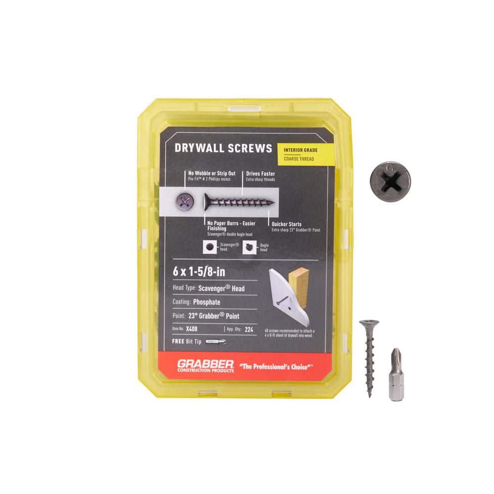 Grabber # 6 x 1-5/8 in. Drywall Screw Coarse 1 lb.