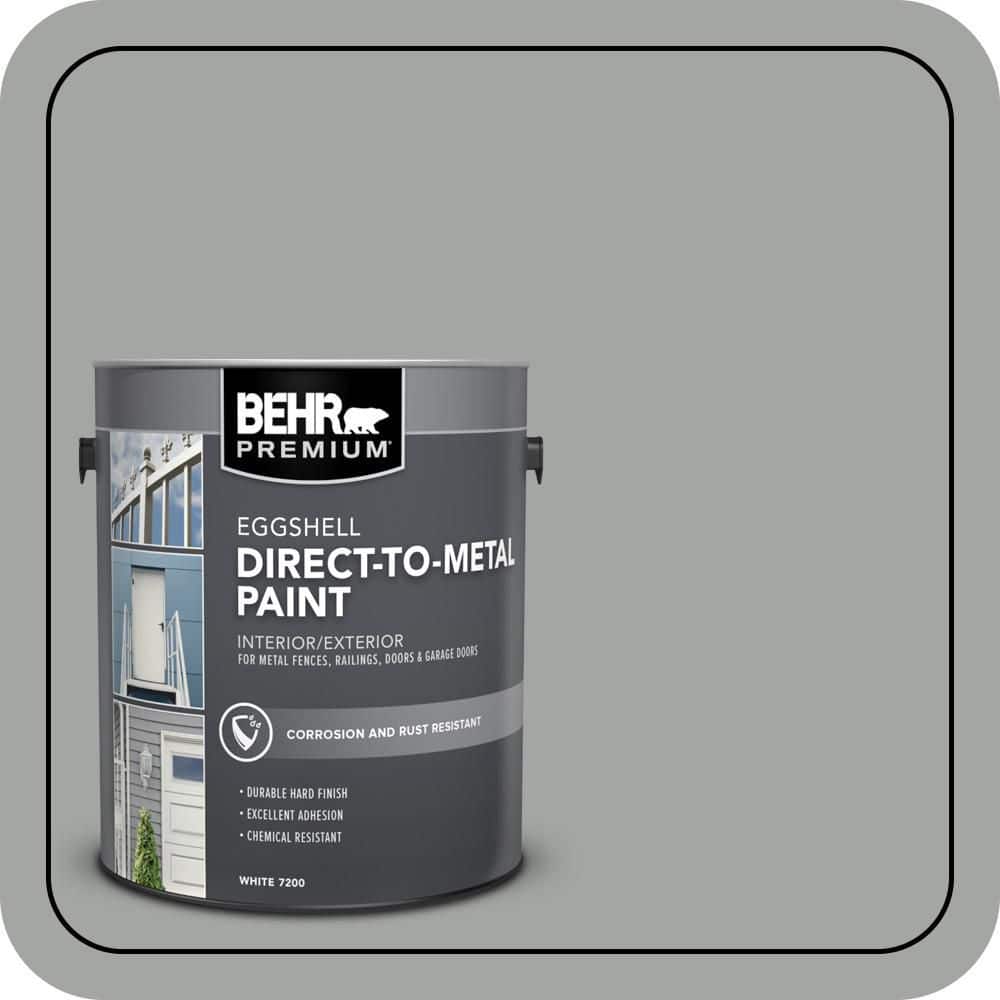 BEHR PREMIUM 1 gal. #PPU25-04 Sharkskin Suit Eggshell Direct to Metal Interior/Exterior Paint