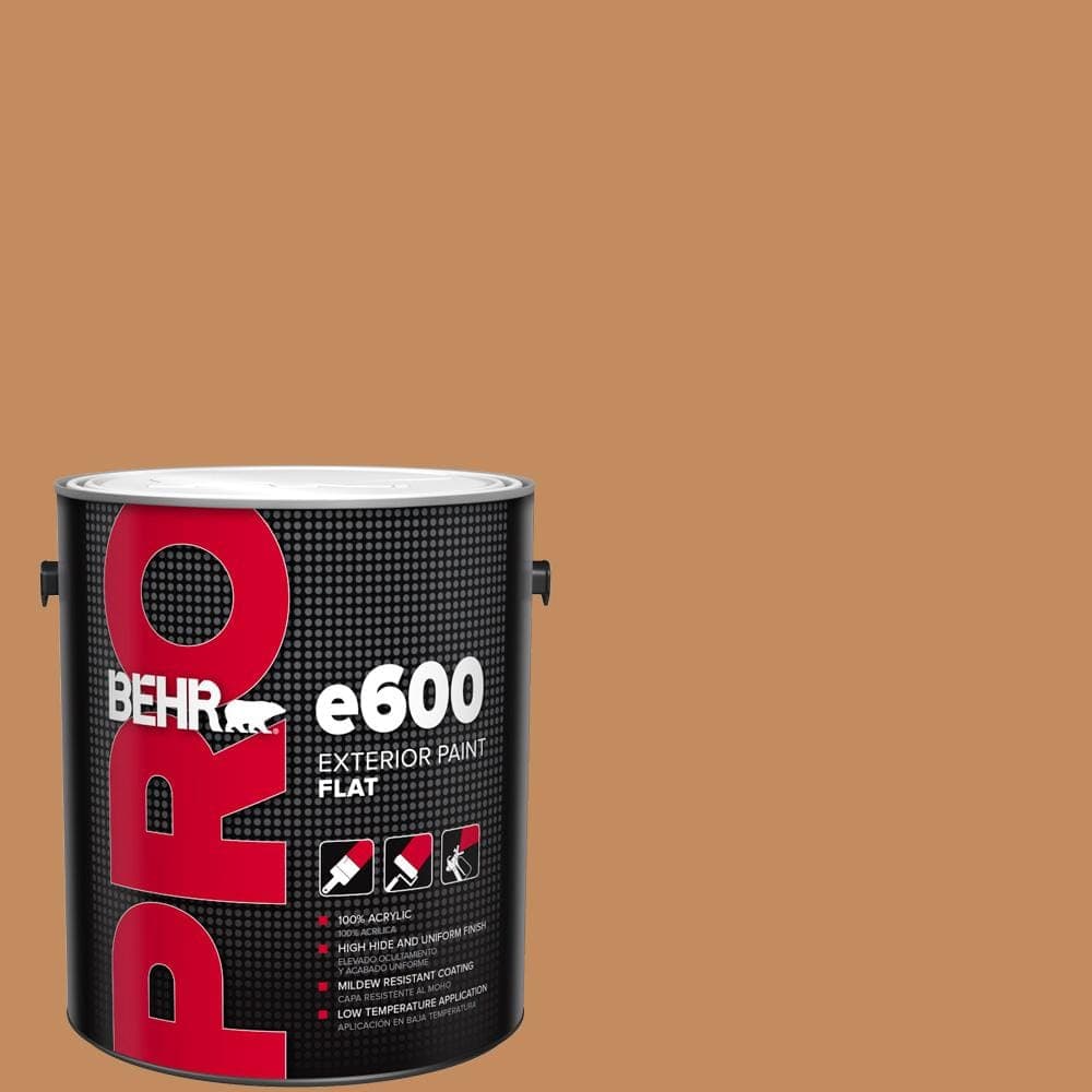 BEHR PRO 1 gal. #PPU3-13 Glazed Ginger Flat Exterior Paint