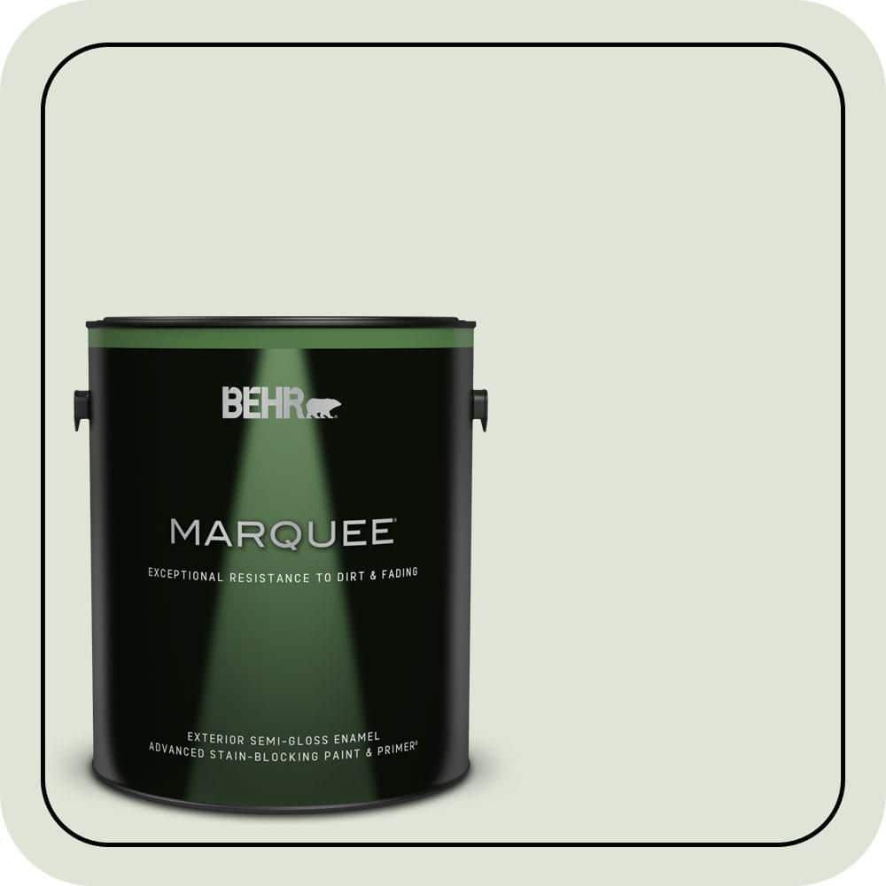 BEHR MARQUEE 1 gal. #S390-1 Sounds of Nature Semi-Gloss Enamel Exterior Paint & Primer