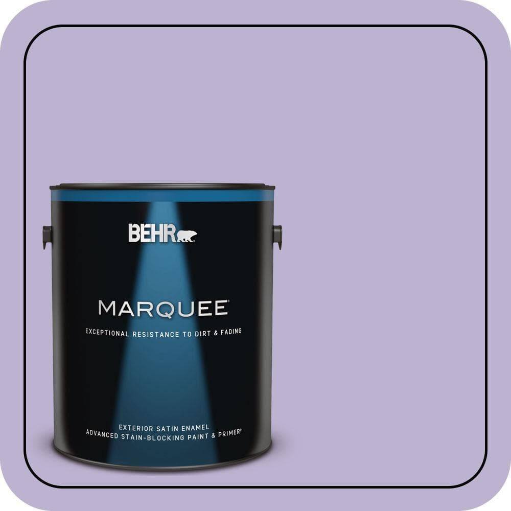 BEHR MARQUEE 1 gal. #M560-3 Grape Hyacinth Satin Enamel Exterior Paint & Primer