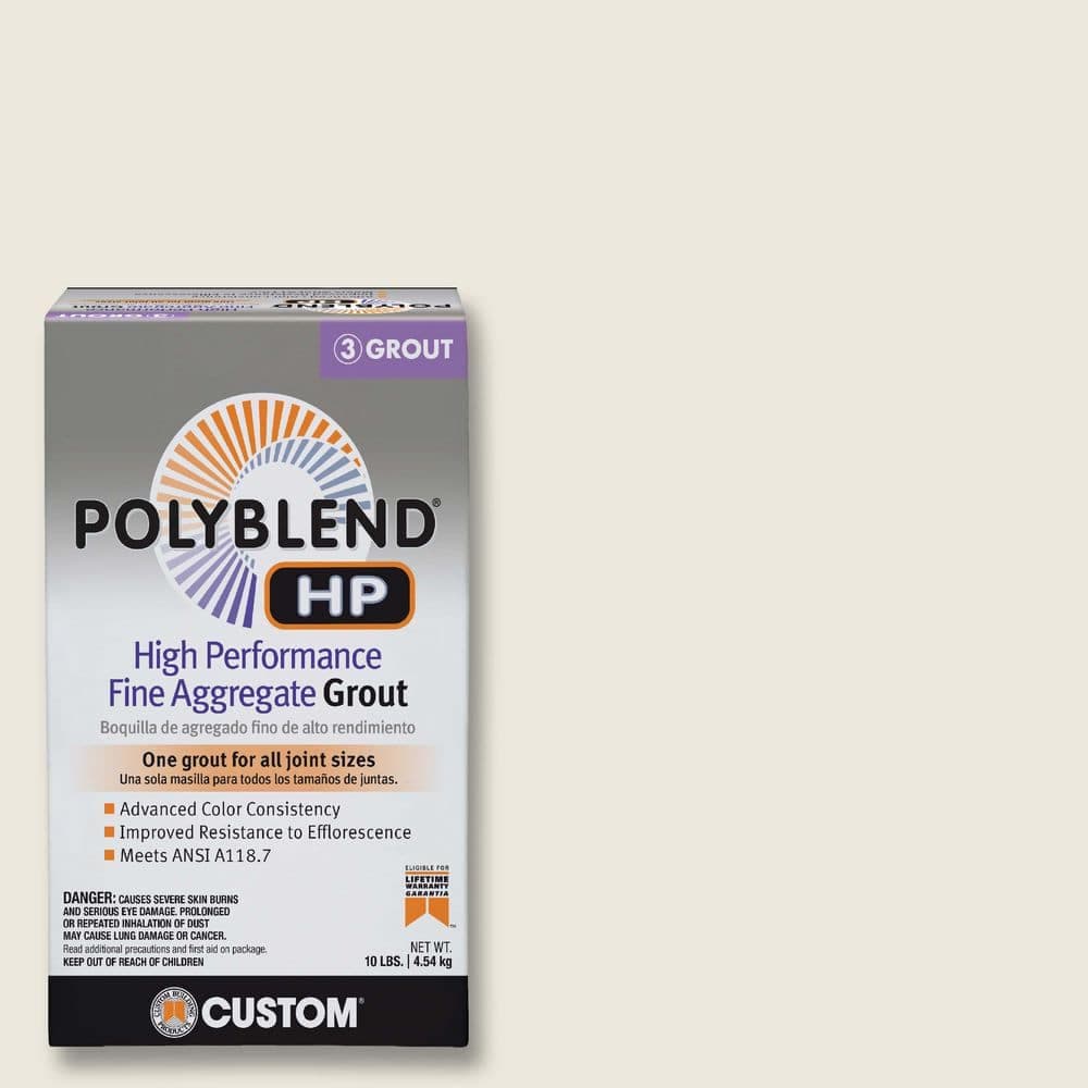 Custom Building Products Polyblend HP #381 Bright White 10 lbs. High Performance Fine Aggregate Grout (2)
