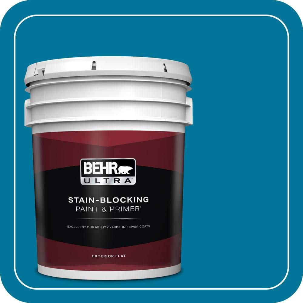 BEHR ULTRA 5 gal. #P490-7 Mayan Treasure Flat Exterior Paint & Primer