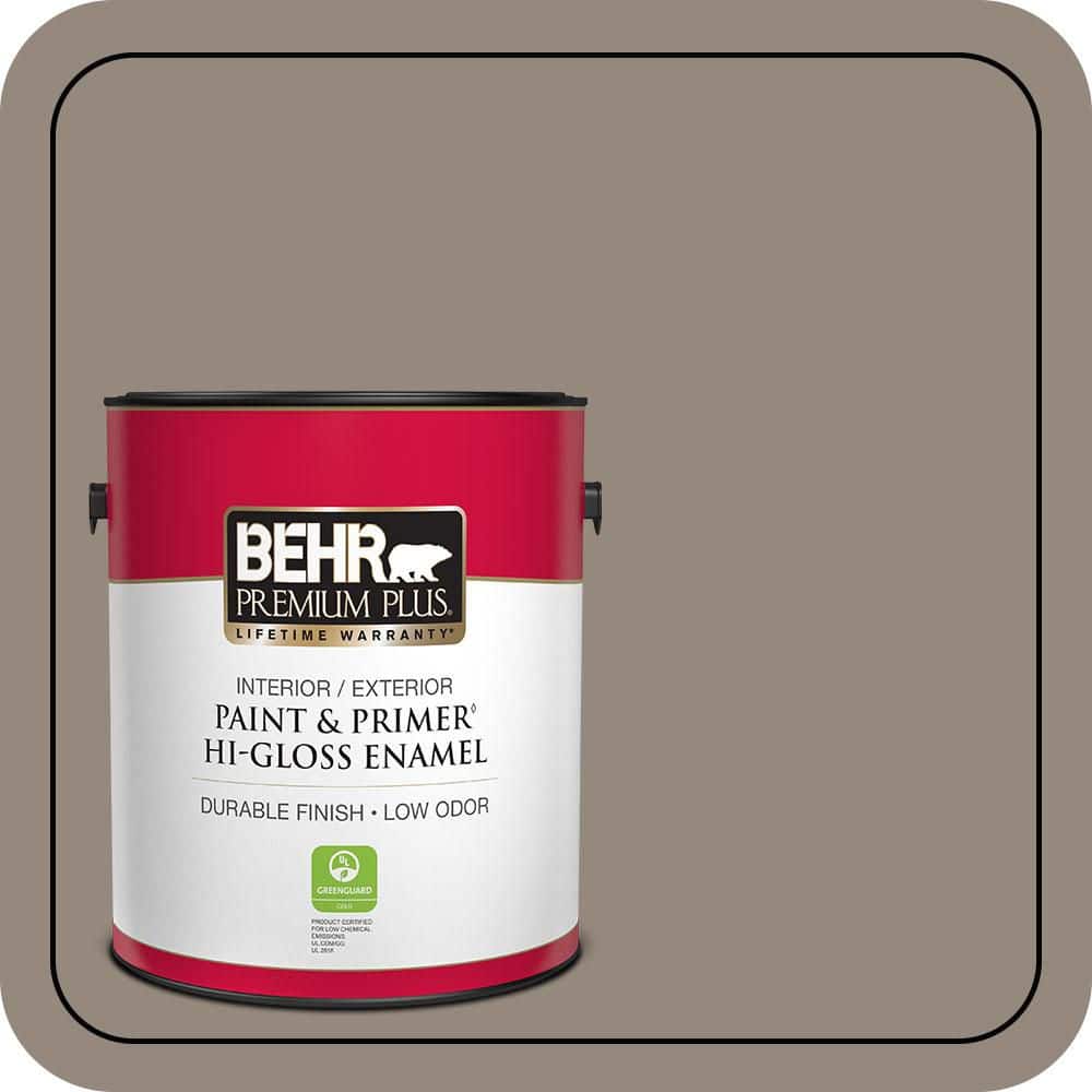 BEHR PREMIUM PLUS 1 gal. #MQ2-57 Art District Hi-Gloss Enamel Interior/Exterior Paint & Primer
