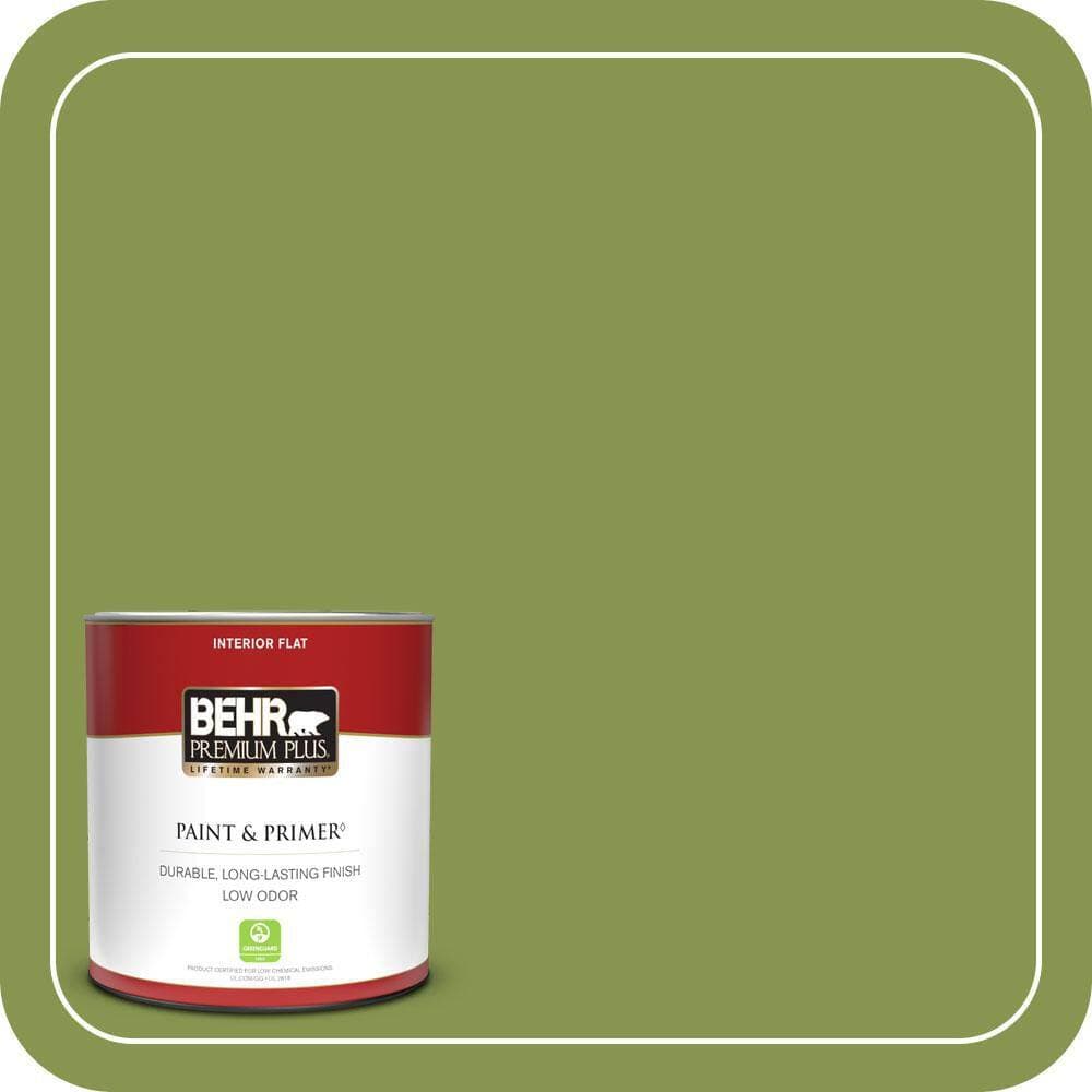 BEHR PREMIUM PLUS #M360-6 Bold Avocado Enamel & Primer Color Sample (1)