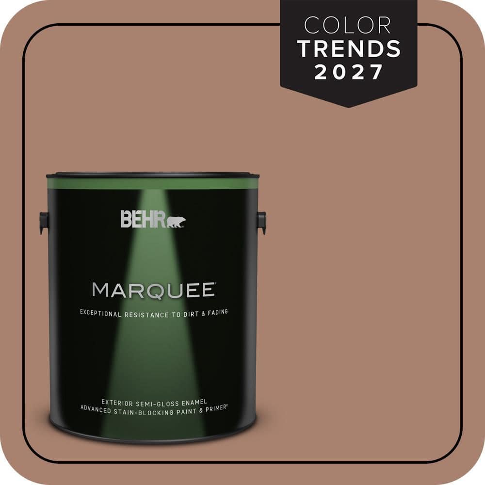 BEHR MARQUEE 1 gal. #S190-5 Cocoa Nutmeg Semi-Gloss Enamel Exterior Paint & Primer