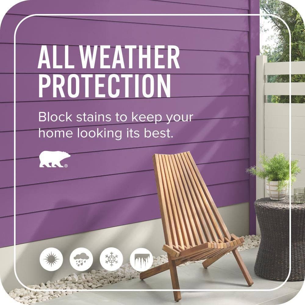 BEHR ULTRA 1 gal. #670B-7 Candy Violet Satin Enamel Exterior Paint & Primer (4)