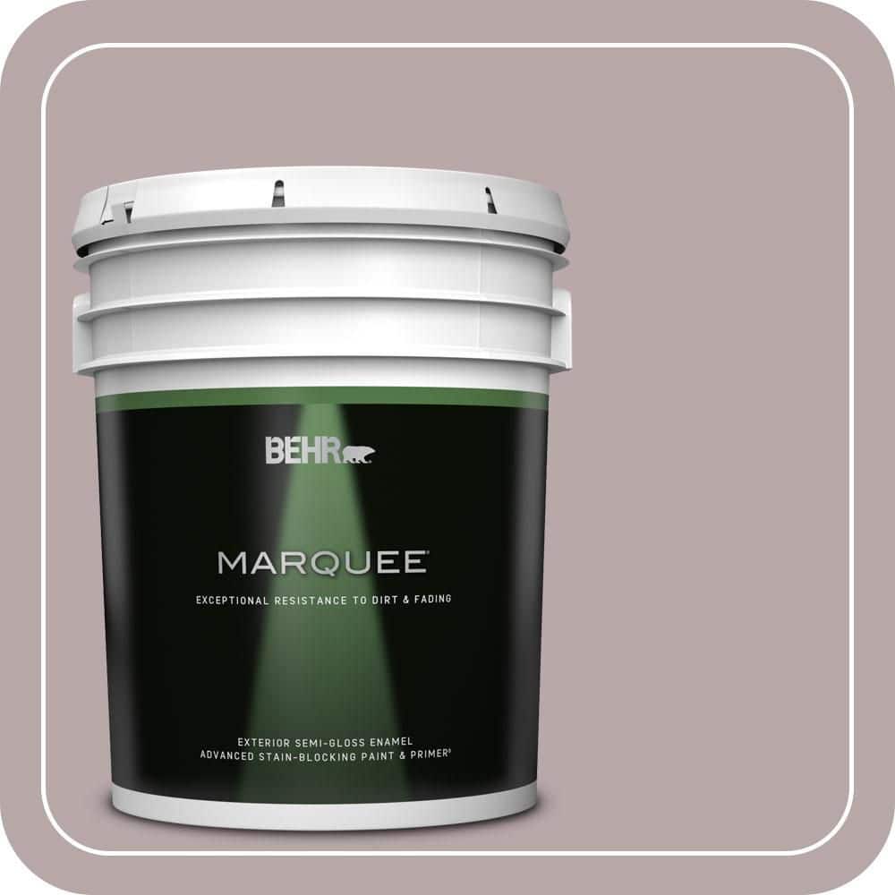 BEHR MARQUEE 5 gal. #MQ1-36 Object of Desire Semi-Gloss Enamel Exterior Paint & Primer
