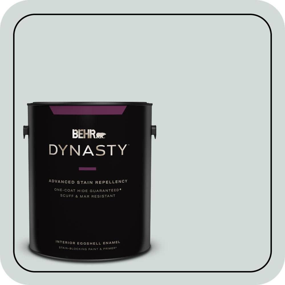 BEHR DYNASTY 1 gal. #PPU12-13 Urban Mist Eggshell Enamel Interior Stain-Blocking Paint & Primer