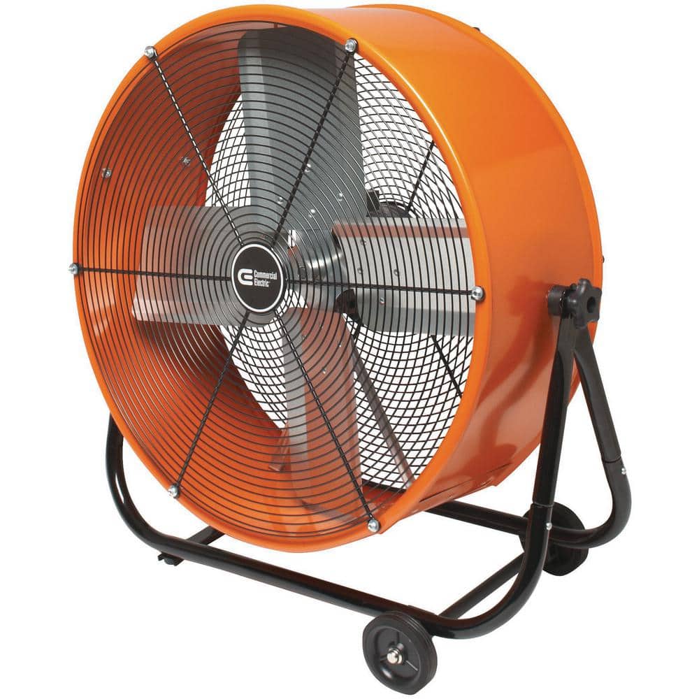 Commercial Electric 24 in. Heavy Duty 2-Speed Direct Drive Tilt Drum Fan (2)