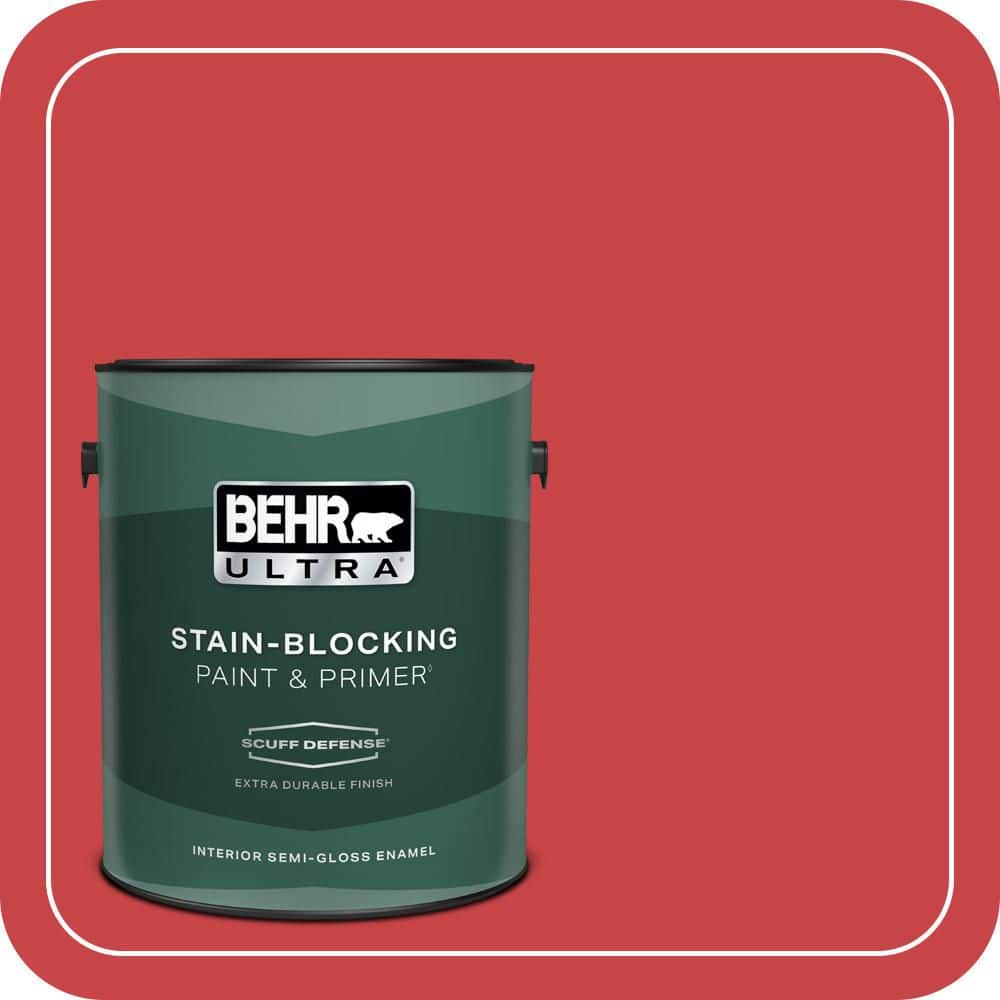 BEHR ULTRA 1 gal. #P150-6 Whip Lash Extra Durable Semi-Gloss Enamel Interior Paint & Primer