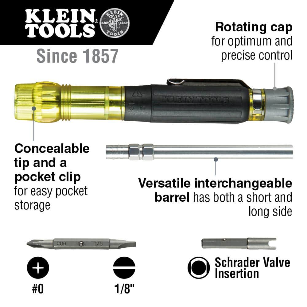 Klein Tools 3-in-1 HVAC Pocket Multibit Screwdriver (2)