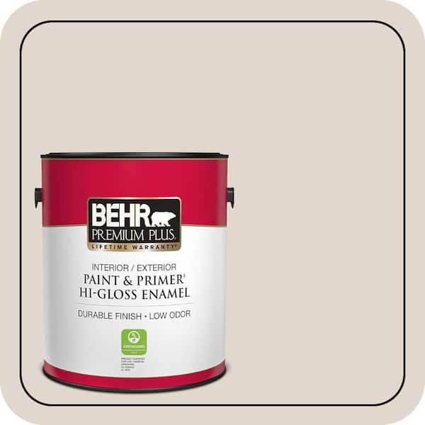 BEHR PREMIUM PLUS 1 gal. #MQ3-36 Translucent Silk Hi-Gloss Enamel Interior/Exterior Paint & Primer (2)