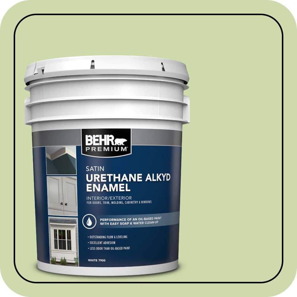 BEHR PREMIUM 5 gal. #P370-3 Chameleon Skin Urethane Alkyd Satin Enamel Interior/Exterior Paint