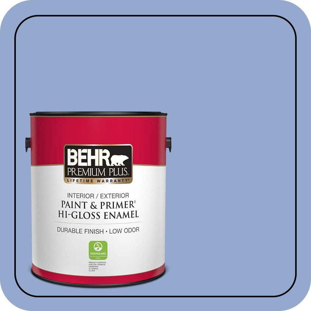 BEHR PREMIUM PLUS 1 gal. #M540-4 Hopeful Dream Hi-Gloss Enamel Interior/Exterior Paint & Primer