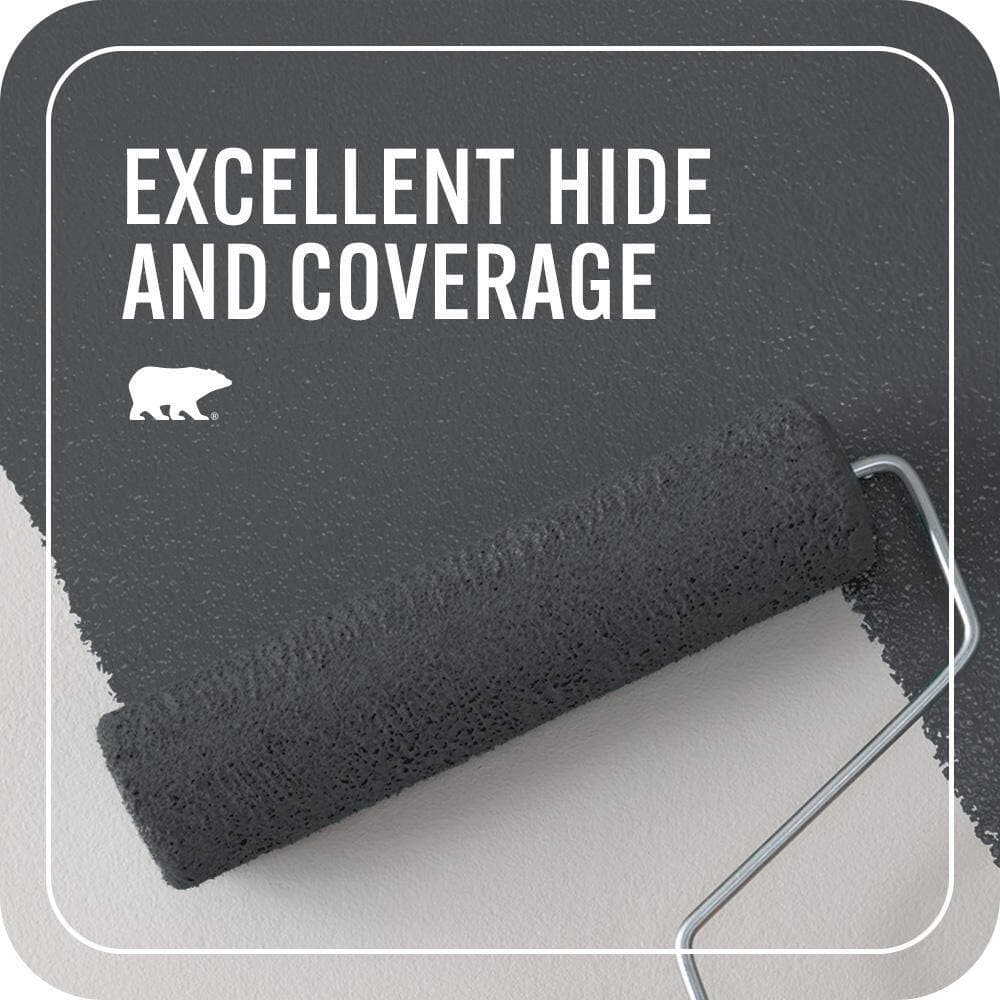 BEHR PREMIUM PLUS Home Decorators Collection #HDC-WR15-4 Lump of Coal Flat Interior/Exterior Paint & Primer Color Sample (4)