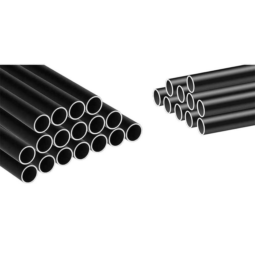 Afoxsos Round Staircase Baluster 32.25 x 3/4 Dia Metal Spindle for Deck and Stairs Railing Hollow Black Balusters 100-Pack (1)