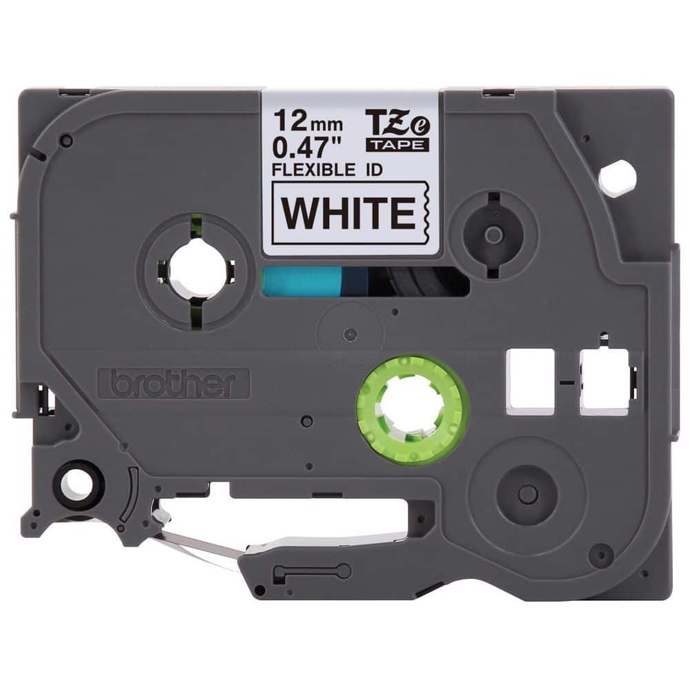 Brother .5 in. x 26-1/5 ft. Electrical Tape Black on White Cable/Wire