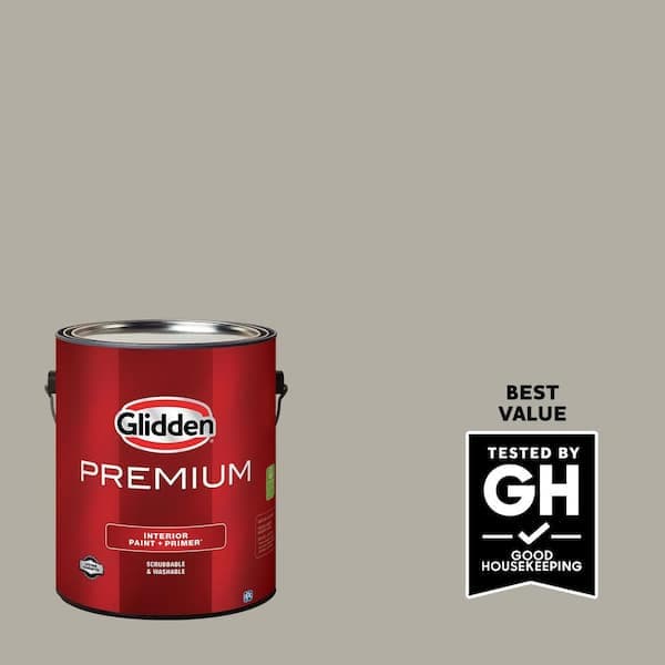 Glidden Premium 1 gal. PPG0999-3 Boulder Creek Semi-Gloss Interior Latex Paint (2)