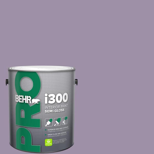 BEHR PRO 1 gal. #S100-4 Ancestry Violet Semi-Gloss Interior Paint (2)