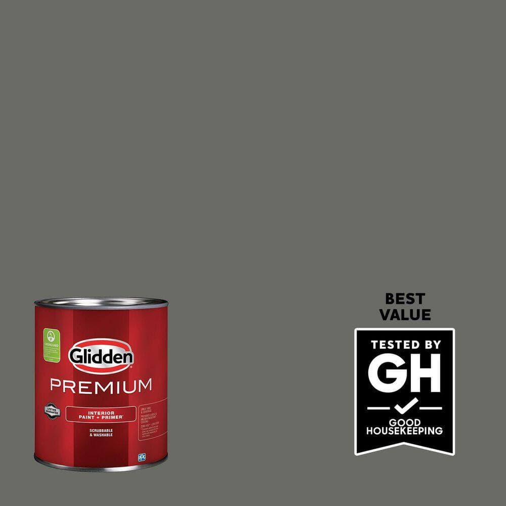 Glidden Premium 1 qt. PPG1009-6 Armory Flat Interior Latex Paint