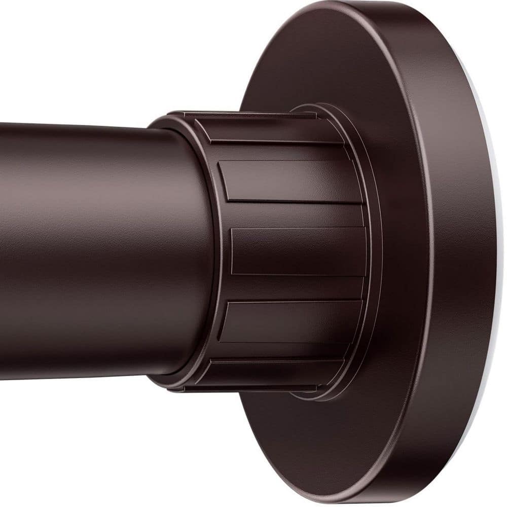 Numhew 32 in. to 50 in. Metal Adjustable Tension Shower Curtain Rod in Brown, No Drill, Non Slip, Rustproof (1)