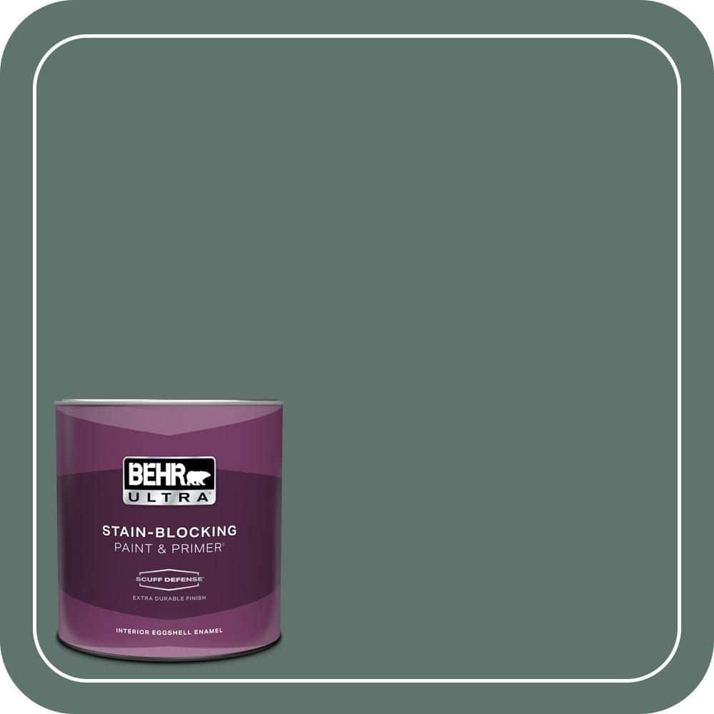 BEHR ULTRA 1 qt. #PPU12-17 Cameroon Green Extra Durable Eggshell Enamel Interior Paint & Primer